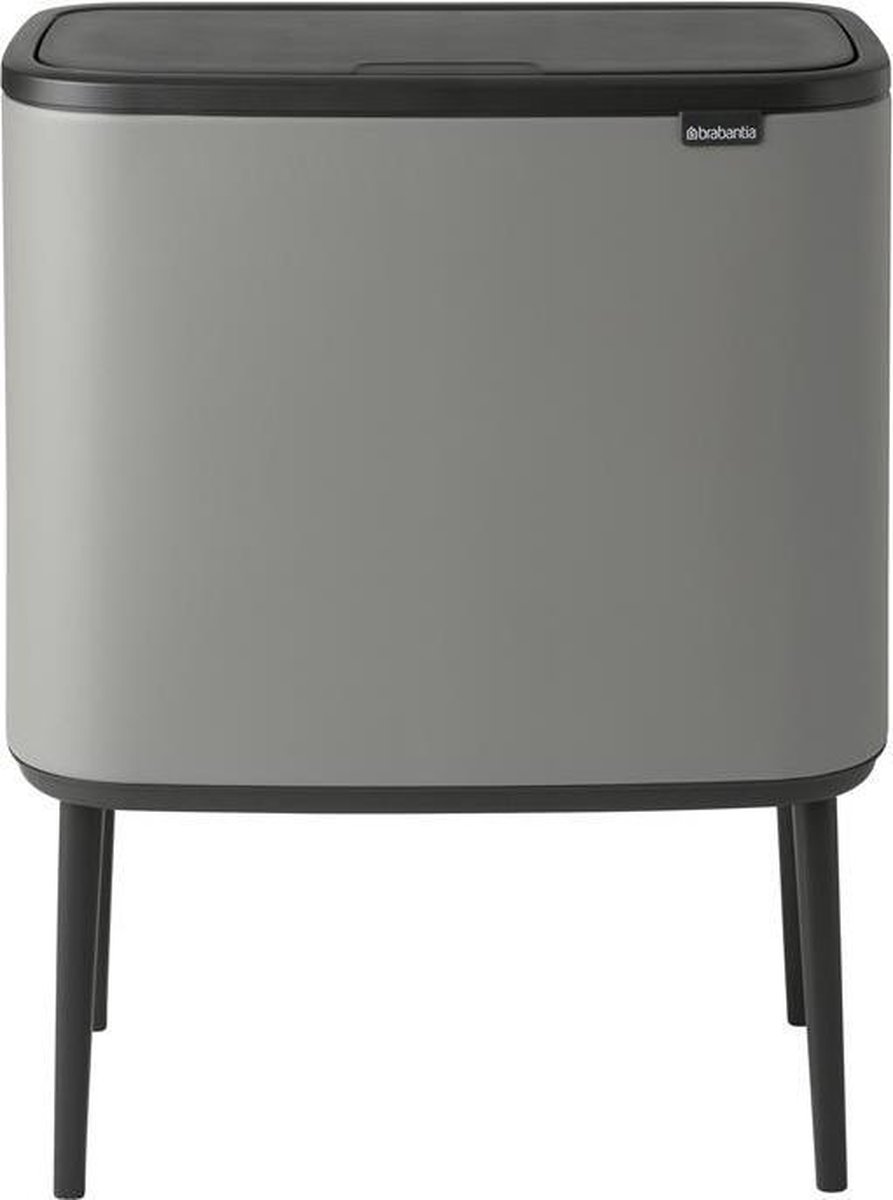 Brabantia - Bo Touch Bin 3 X 11 L Mineral C Grey - Grijs