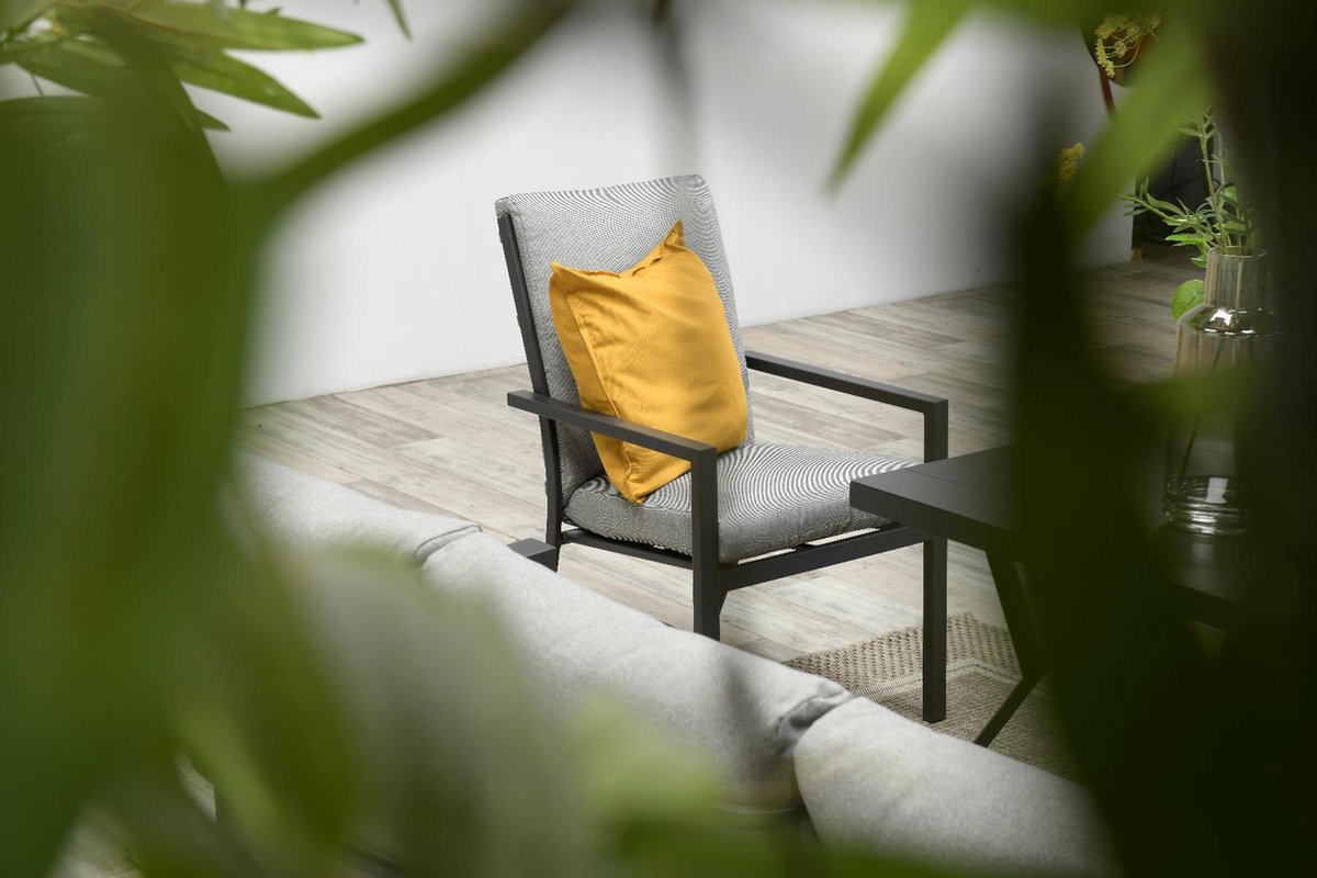 Garden Impressions Senja Lounge Dining Tuinstoel - Donker - Grijs