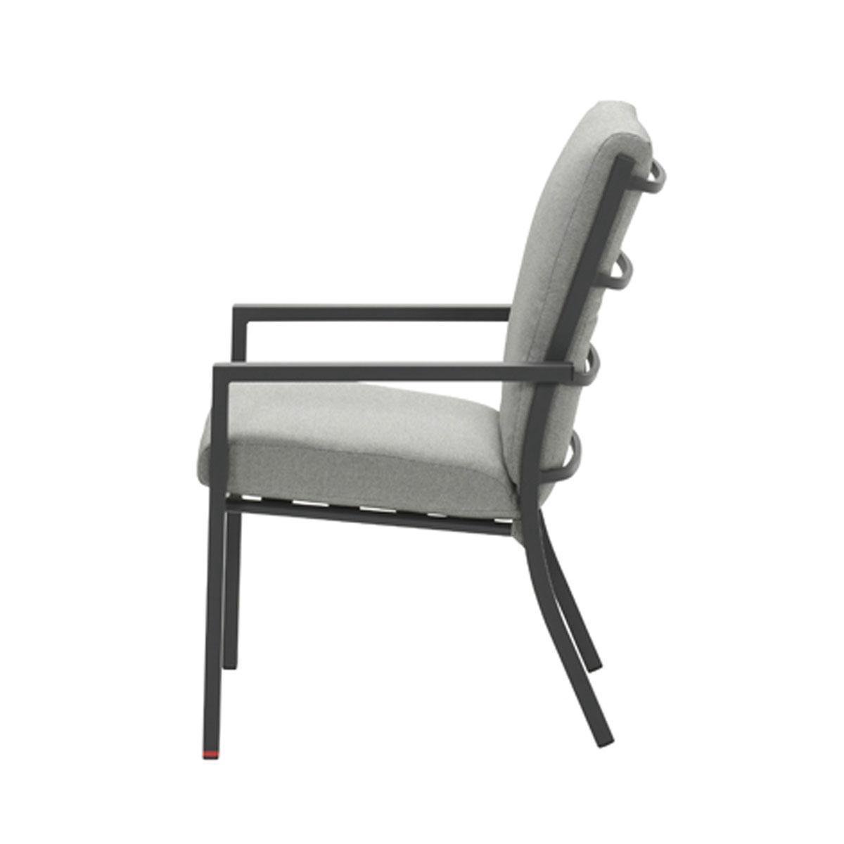 Garden Impressions Senja Lounge Dining Tuinstoel - Donker - Grijs