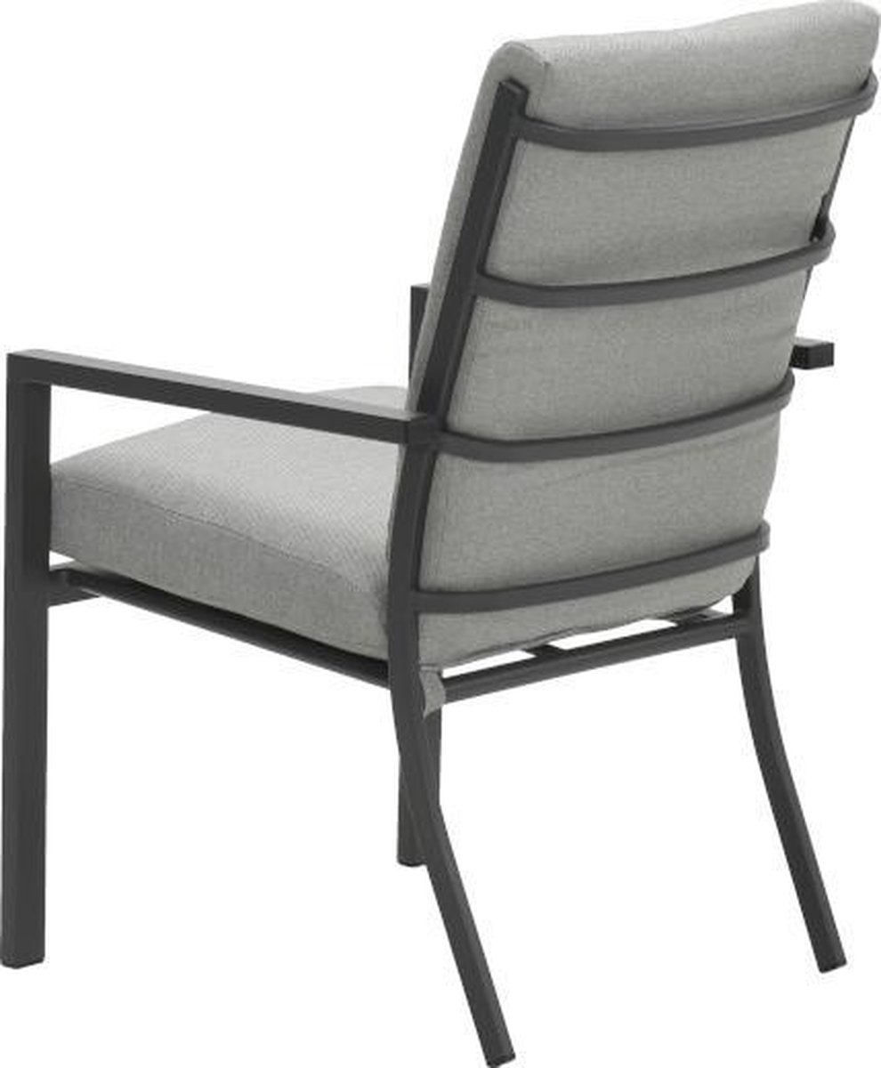 Garden Impressions Senja Lounge Dining Tuinstoel - Donker - Grijs