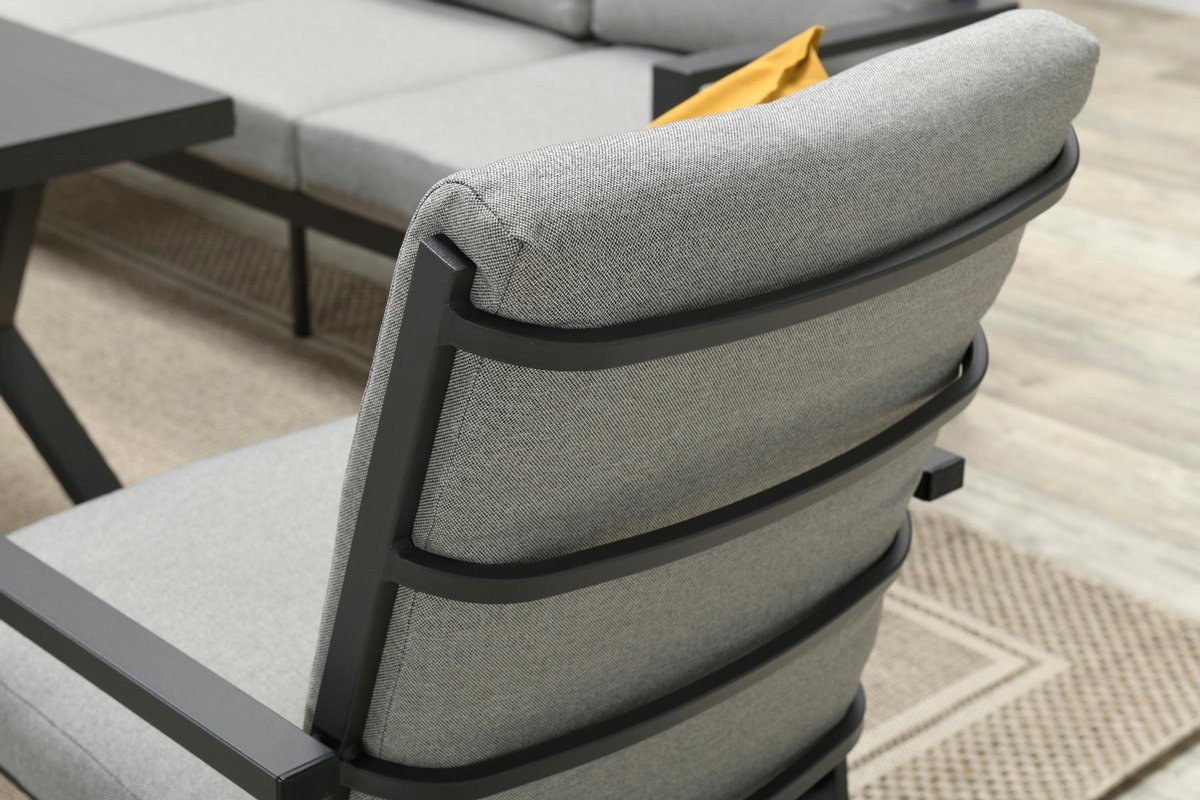 Garden Impressions Senja Lounge Dining Tuinstoel - Donker - Grijs