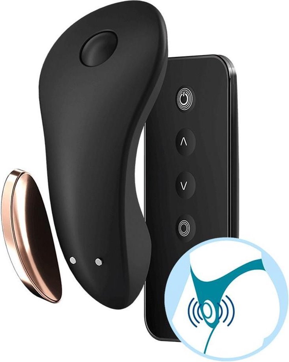 SATISFYER Little Secret Panty Vibrator App Controlled - Zwart