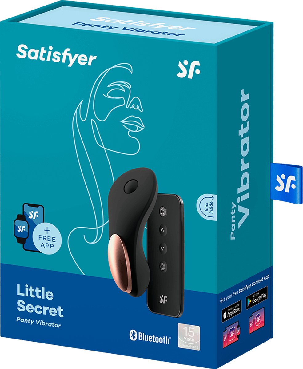 SATISFYER Little Secret Panty Vibrator App Controlled - Zwart