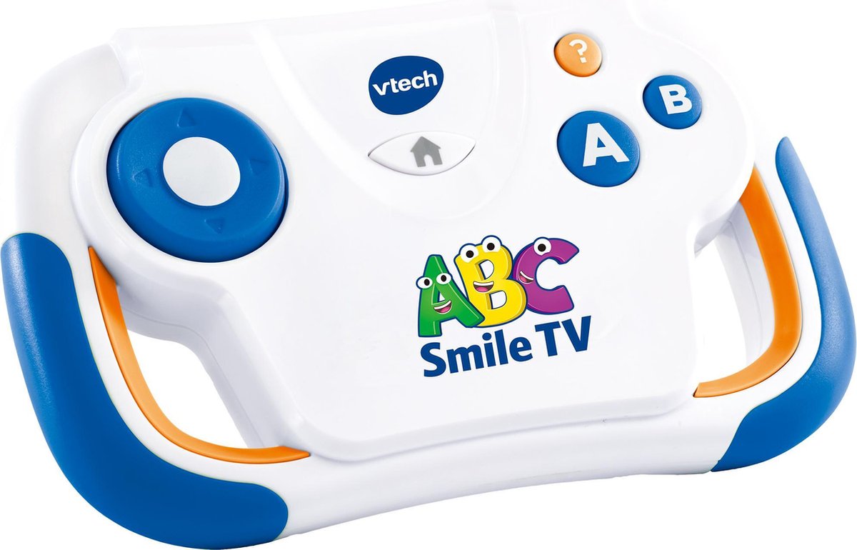 Vtech leerspel ABC Smile TV junior 14,5 cm wit/blauw 2 delig