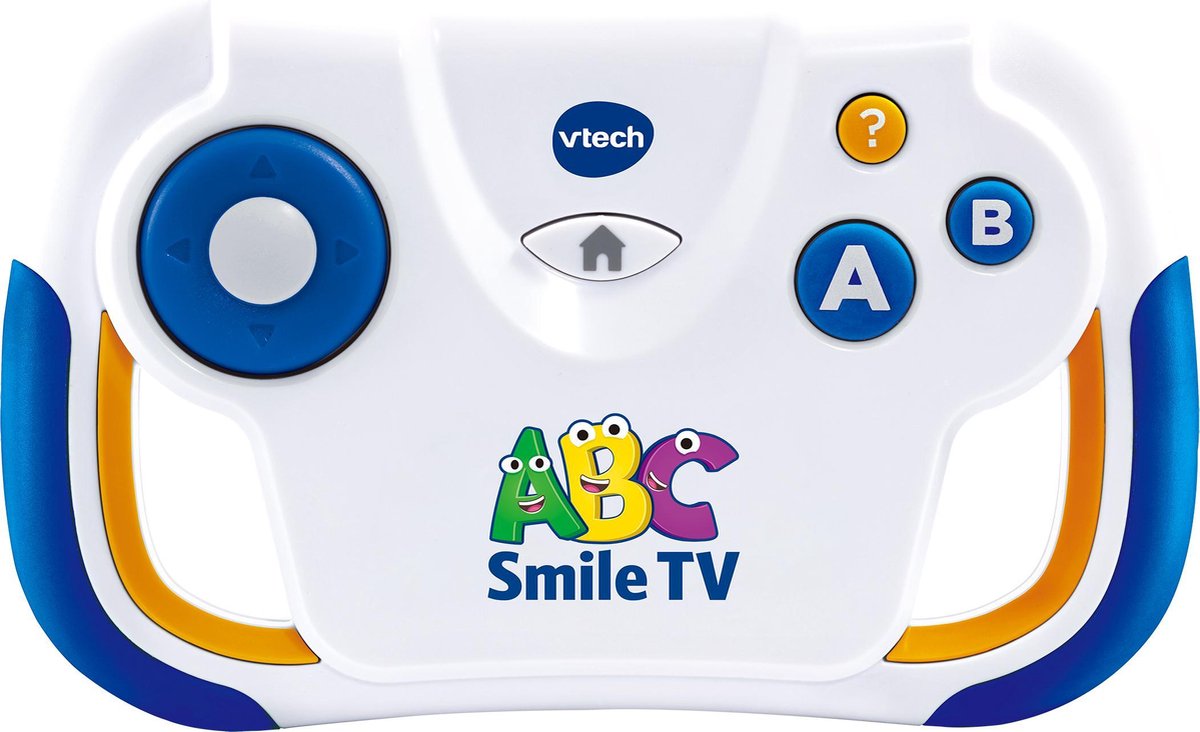 Vtech leerspel ABC Smile TV junior 14,5 cm wit/blauw 2 delig