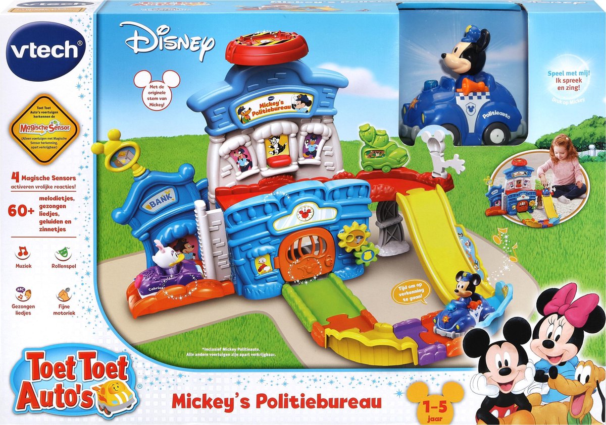 Vtech speelset Toet Toet Auto&apos;s Mickey&apos;s Politiebureau junior