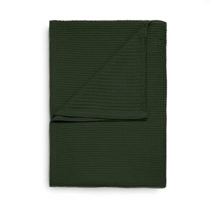 Heckett & Lane Wafel Sprei 180 x 260 cm - Groen