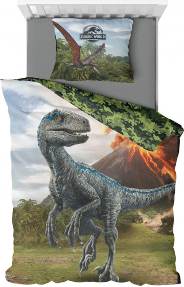 Universal dekbedovertrek Jurassic World junior 140 x 200 cm