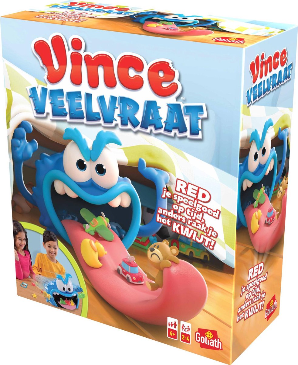 Goliath gezelschapsspel Vince Veelvraat junior 31 cm 38 delig