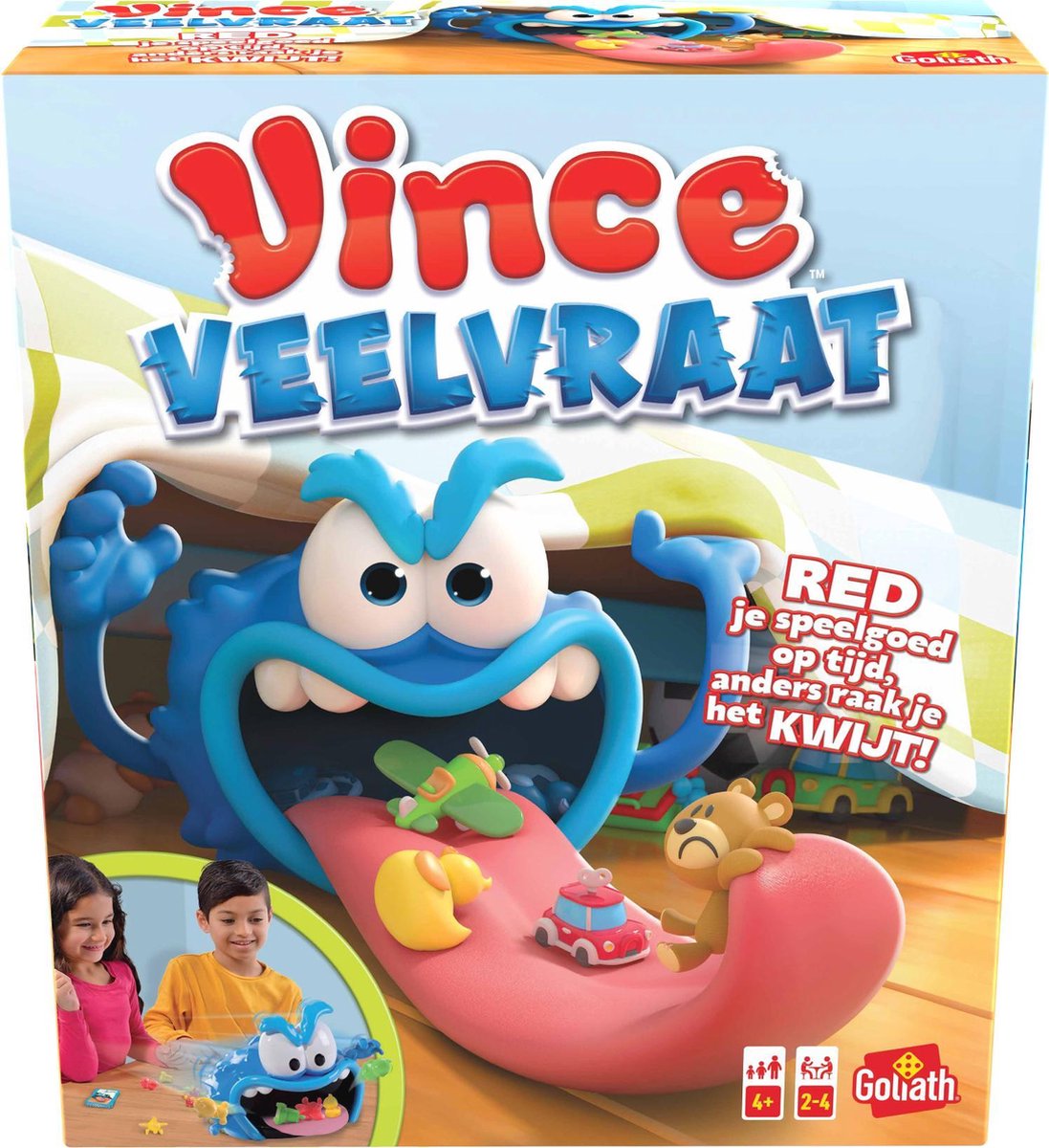Goliath gezelschapsspel Vince Veelvraat junior 31 cm 38 delig
