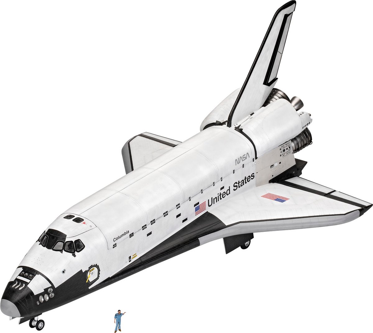 Revell modelbouwset Space Shuttle 48,9 x 22 cm wit 111 delig