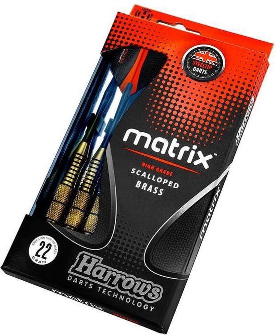 Harrows Darts Harrows Steeltip Matrix Dartpijlen - 22 Gr - Gris