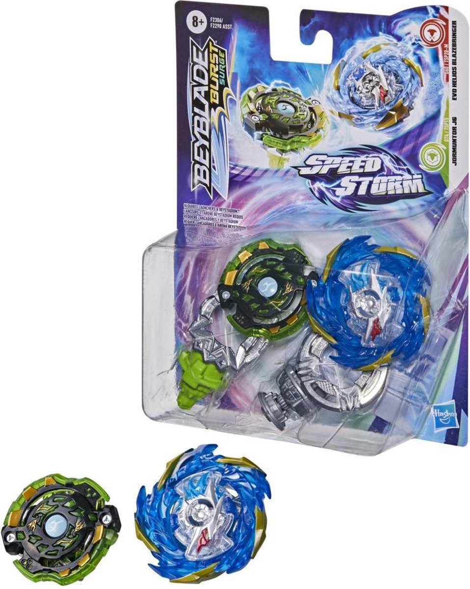 Beyblade vechttollenset SpeedStorm Burst Surge junior 2 delig - Groen