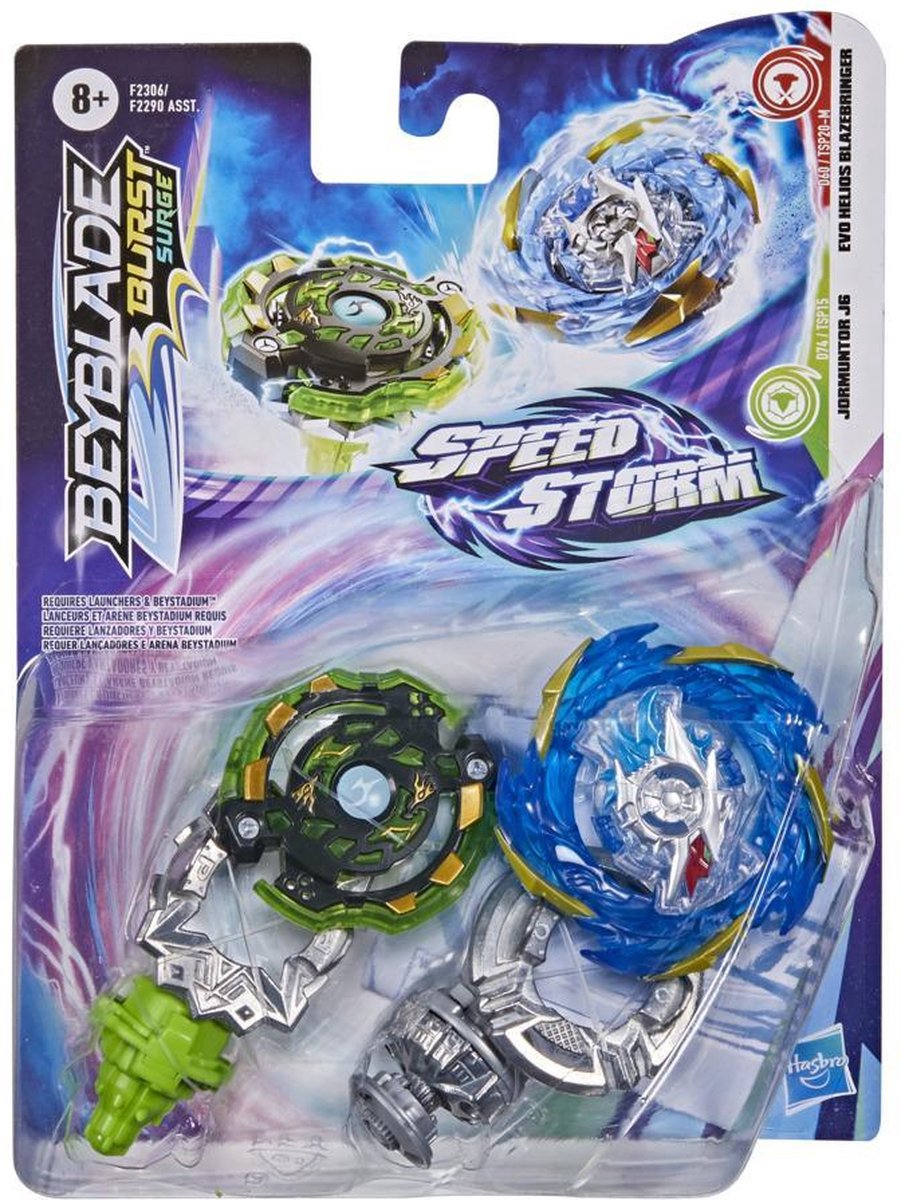 Beyblade vechttollenset SpeedStorm Burst Surge junior 2 delig - Groen