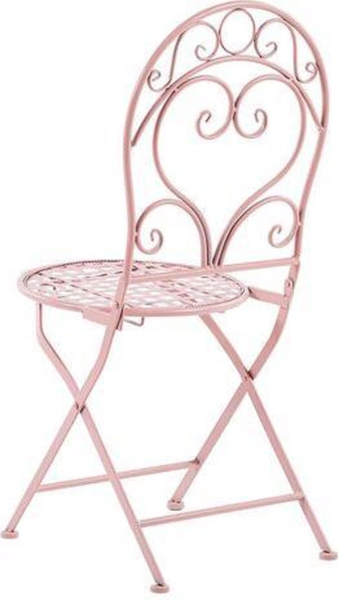Beliani Albinia - Balkonset--metaal - Roze