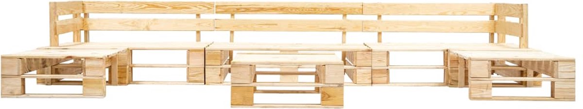 Vidaxl 6-delige Loungeset Pallet Hout Naturel - Bruin