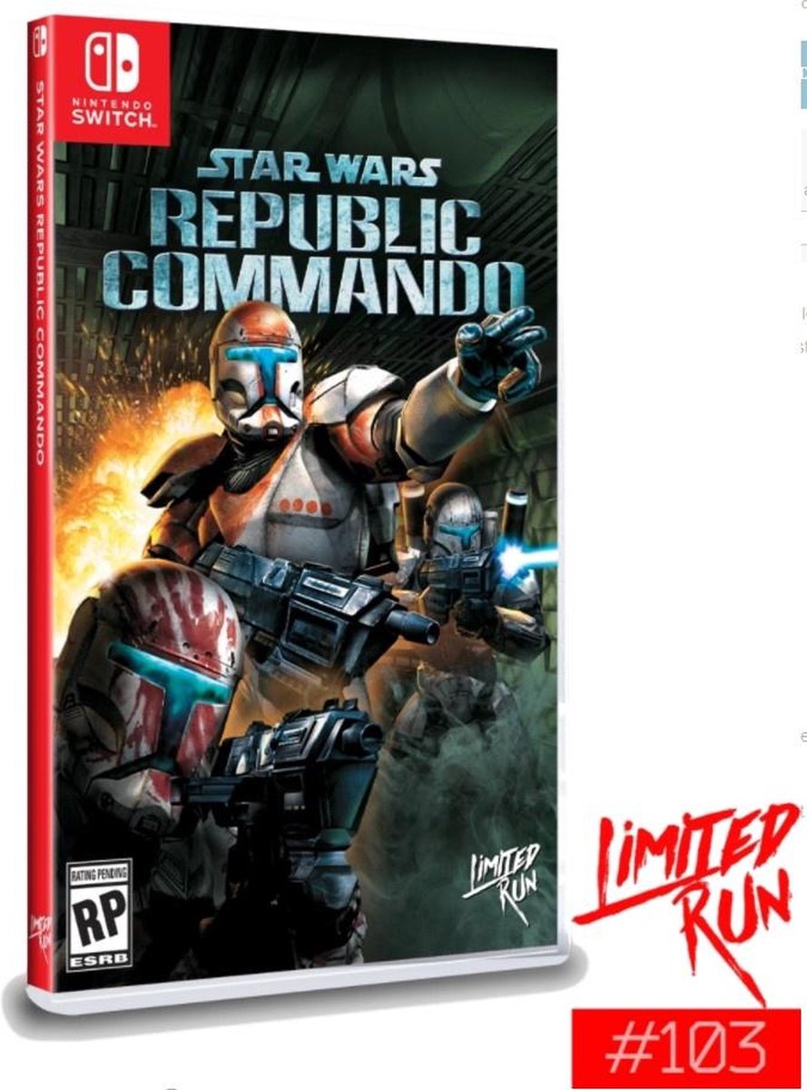 Limited Run Star Wars Republic Commando