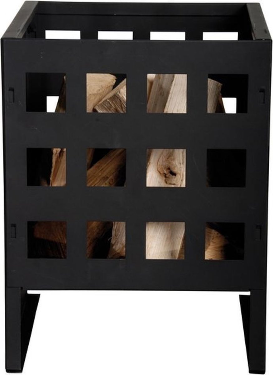 Esschert Design Vuurkorf Cube - Zwart