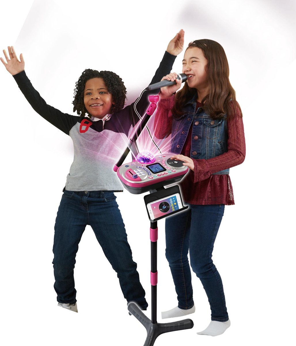 Vtech podiummicrofoon Kidi Super Star 130 cm roze/ - Zwart