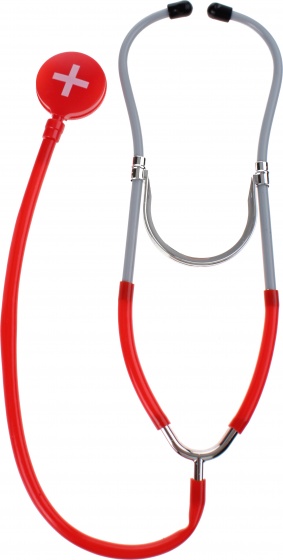 Toi-Toys Toi Toys dokters stethoscoop 29 cm - Rood