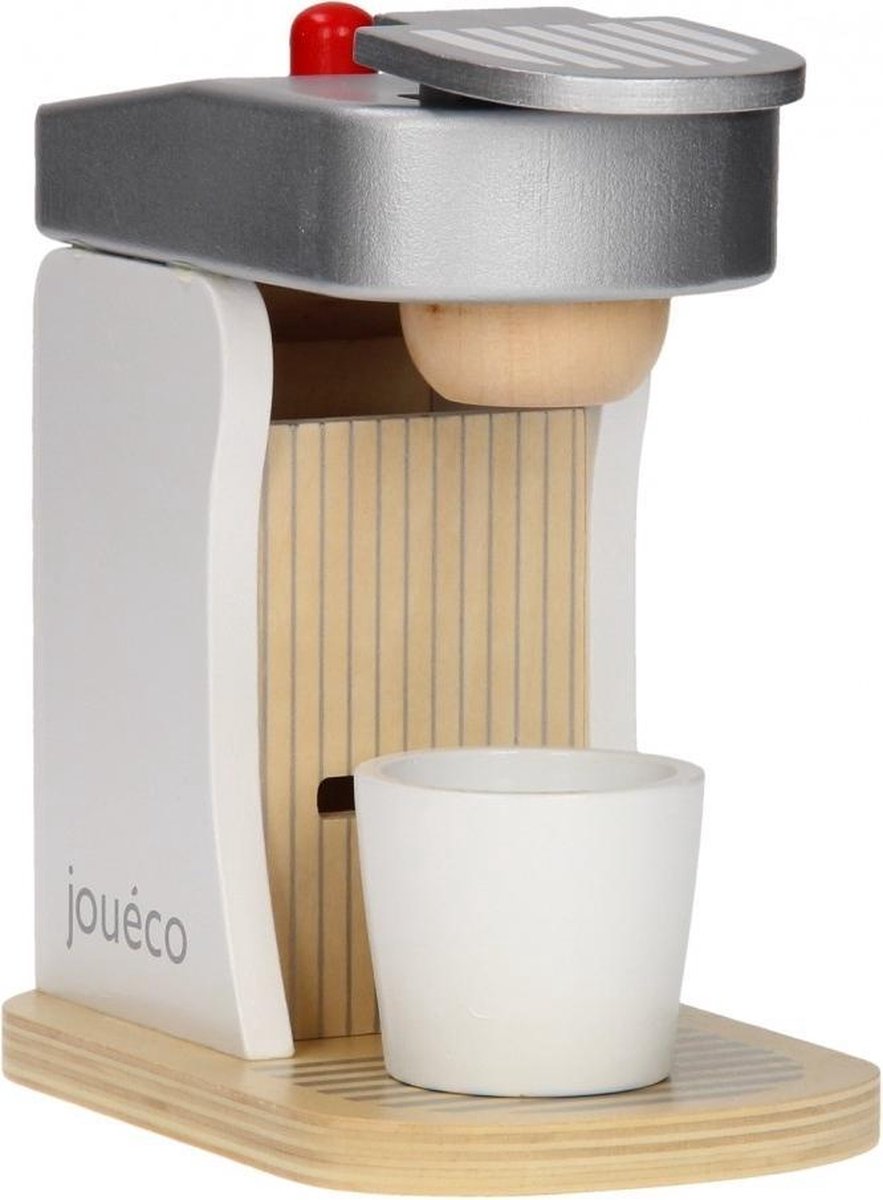 Joueco Jouéco houten koffieapparaat 18 cm 8 delig