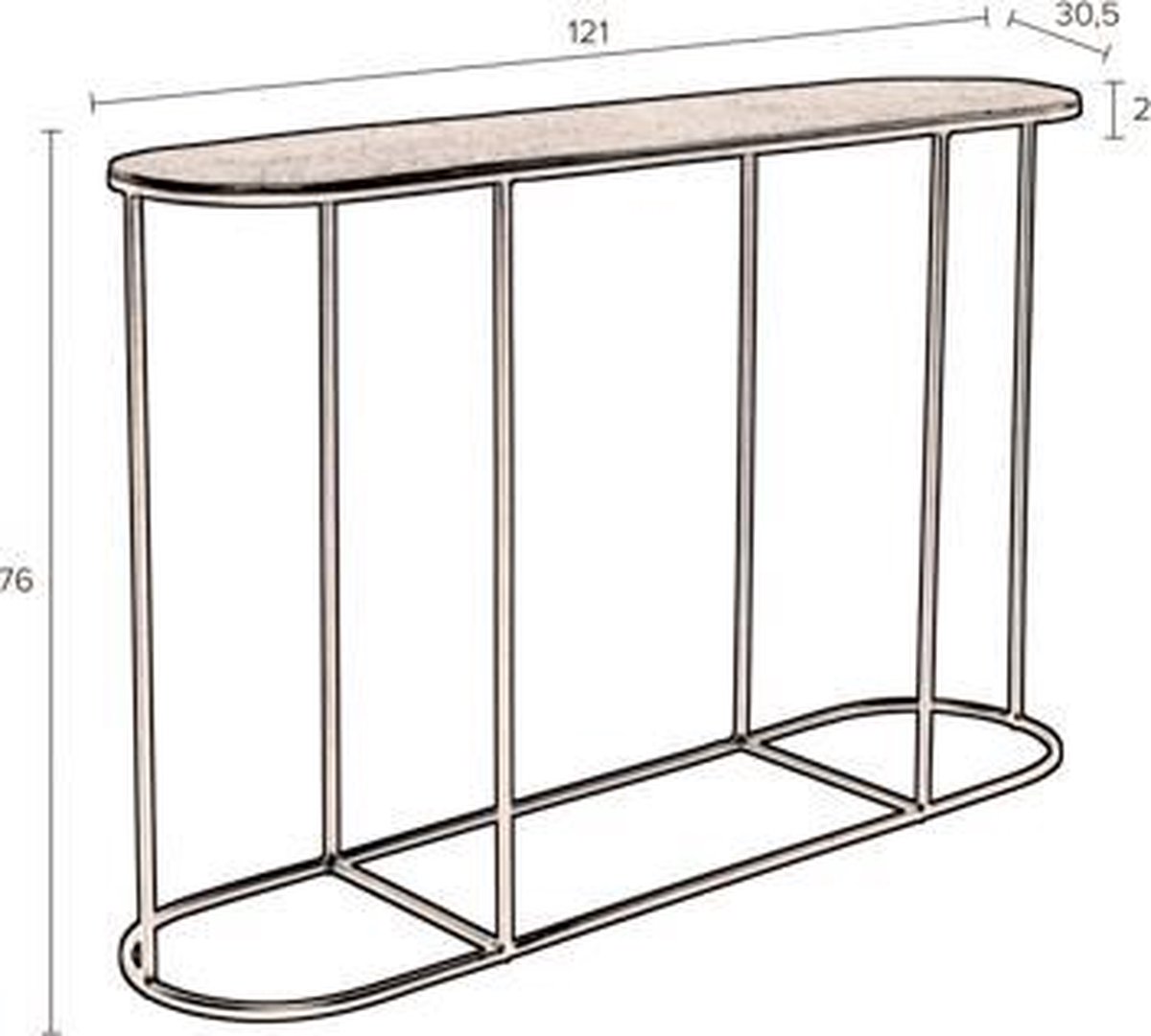 Dutchbone Zodiac Sidetable - Goud