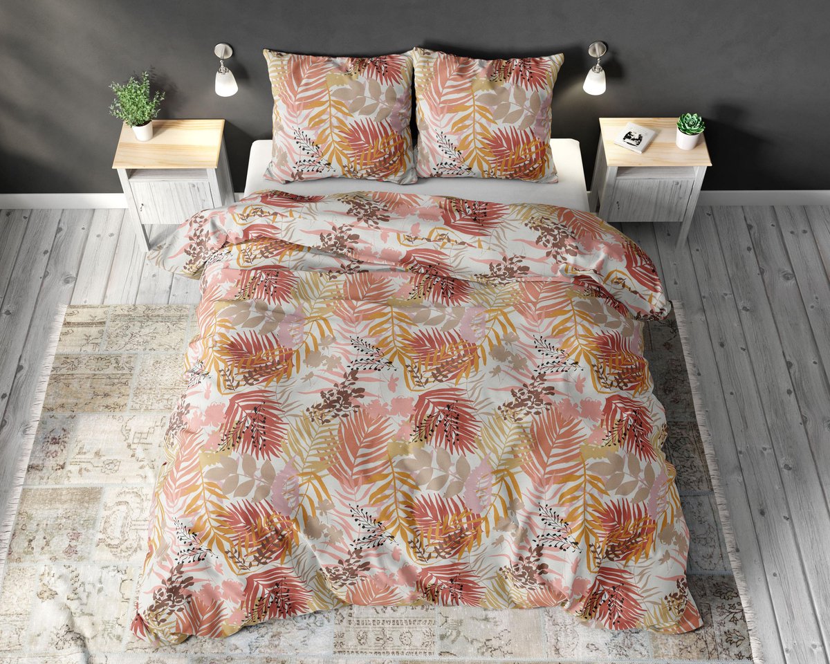 Sleeptime Defne - Cream 2-persoons (200 x 220 cm + 2 kussenslopen) Dekbedovertrek - Beige