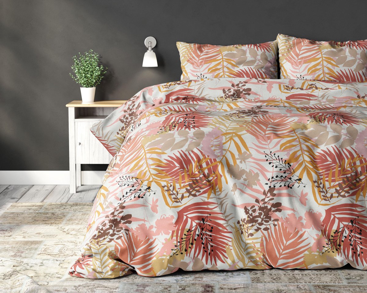 Sleeptime Defne - Cream 2-persoons (200 x 220 cm + 2 kussenslopen) Dekbedovertrek - Beige