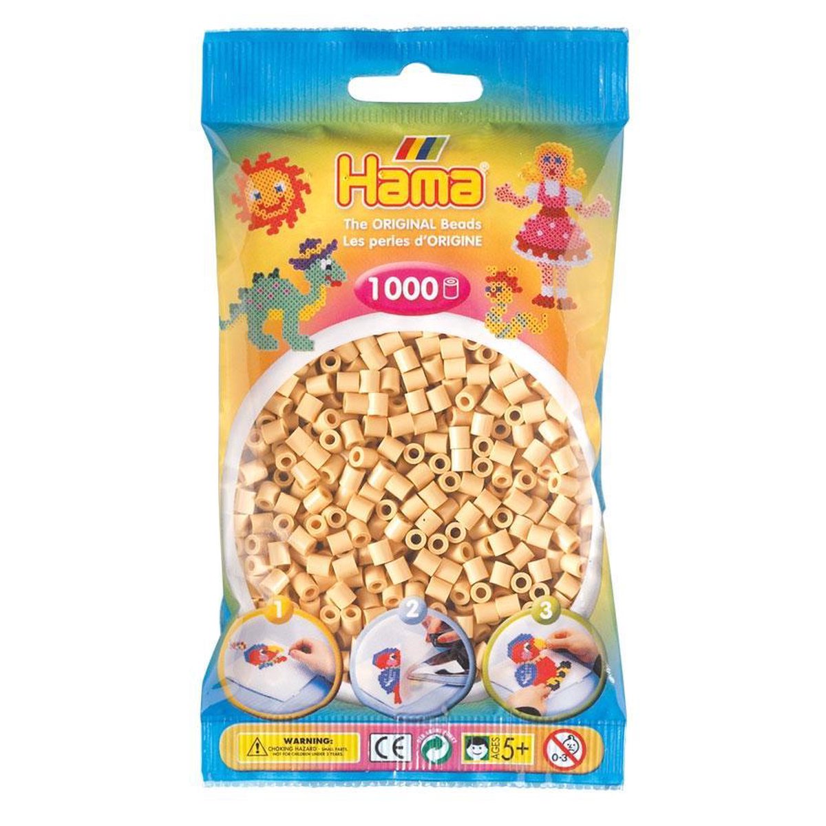 Hama Strijkkralen 1000 Stuks - Bruin