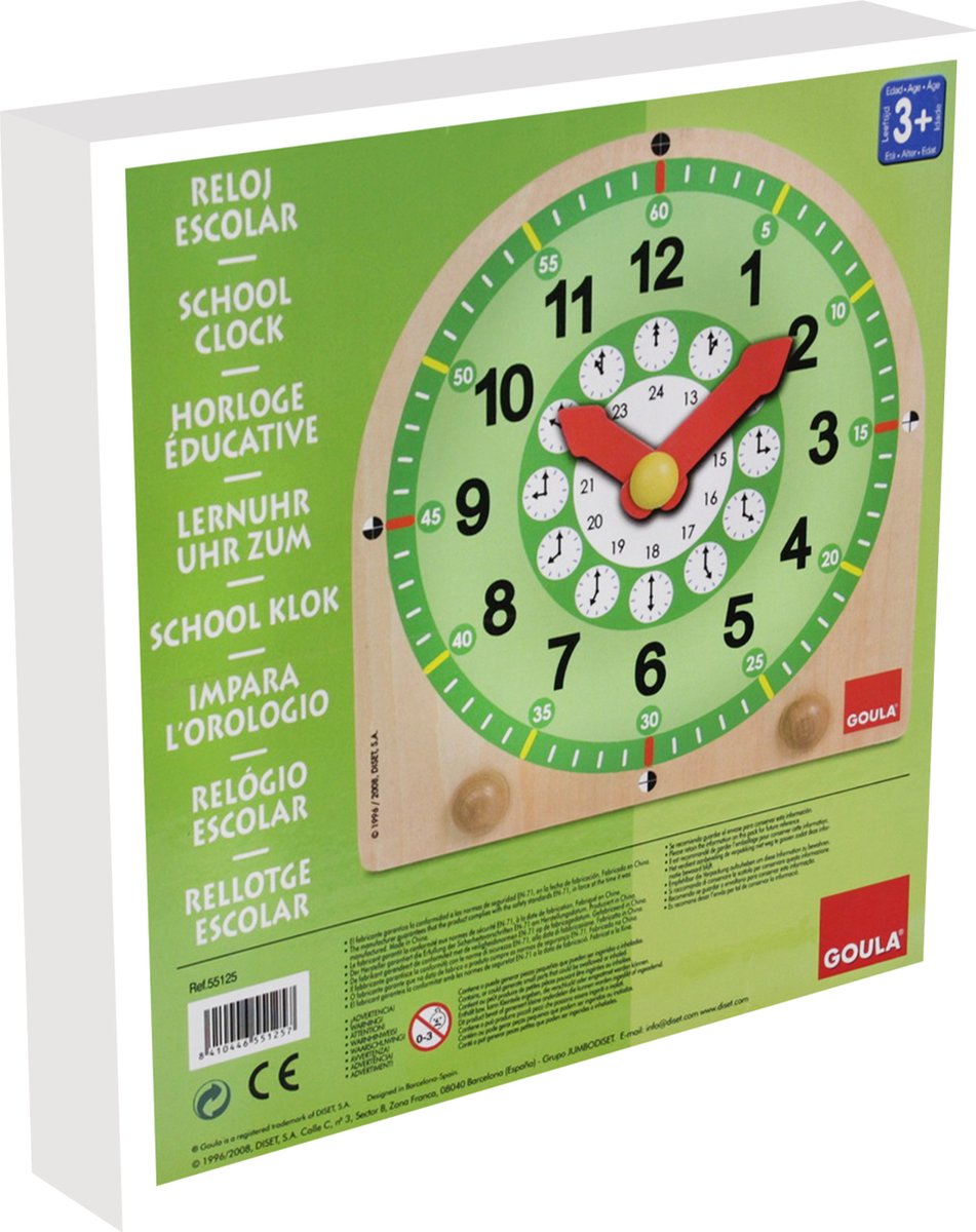 Goula Houten Klok - Bruin