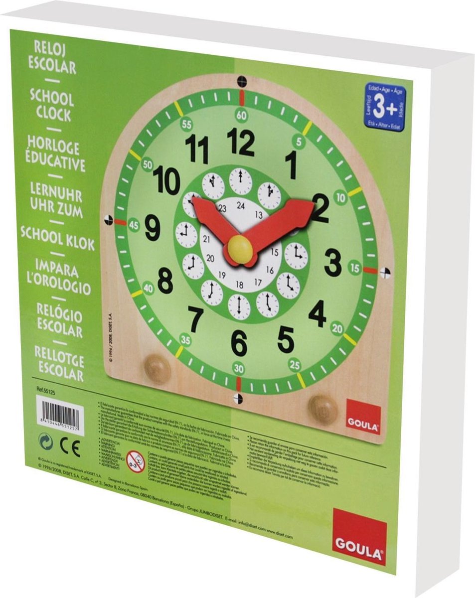 Goula Houten Klok - Bruin