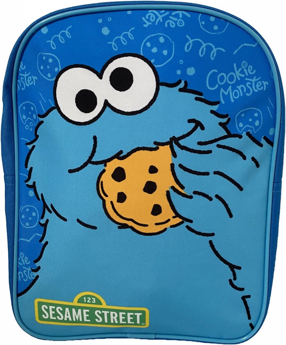 Sesamstraat rugzak Koekiemonster 7,2 liter polyester blauw