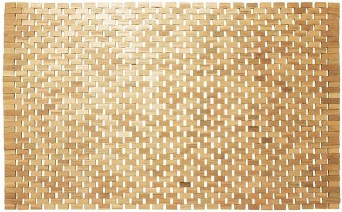 Sealskin Woodblock Badmat 52 x 90 cm - Bruin