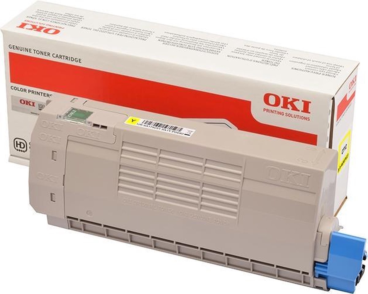 Oki 46507613 tonercartridge Origineel 1 stuk(s) - Geel