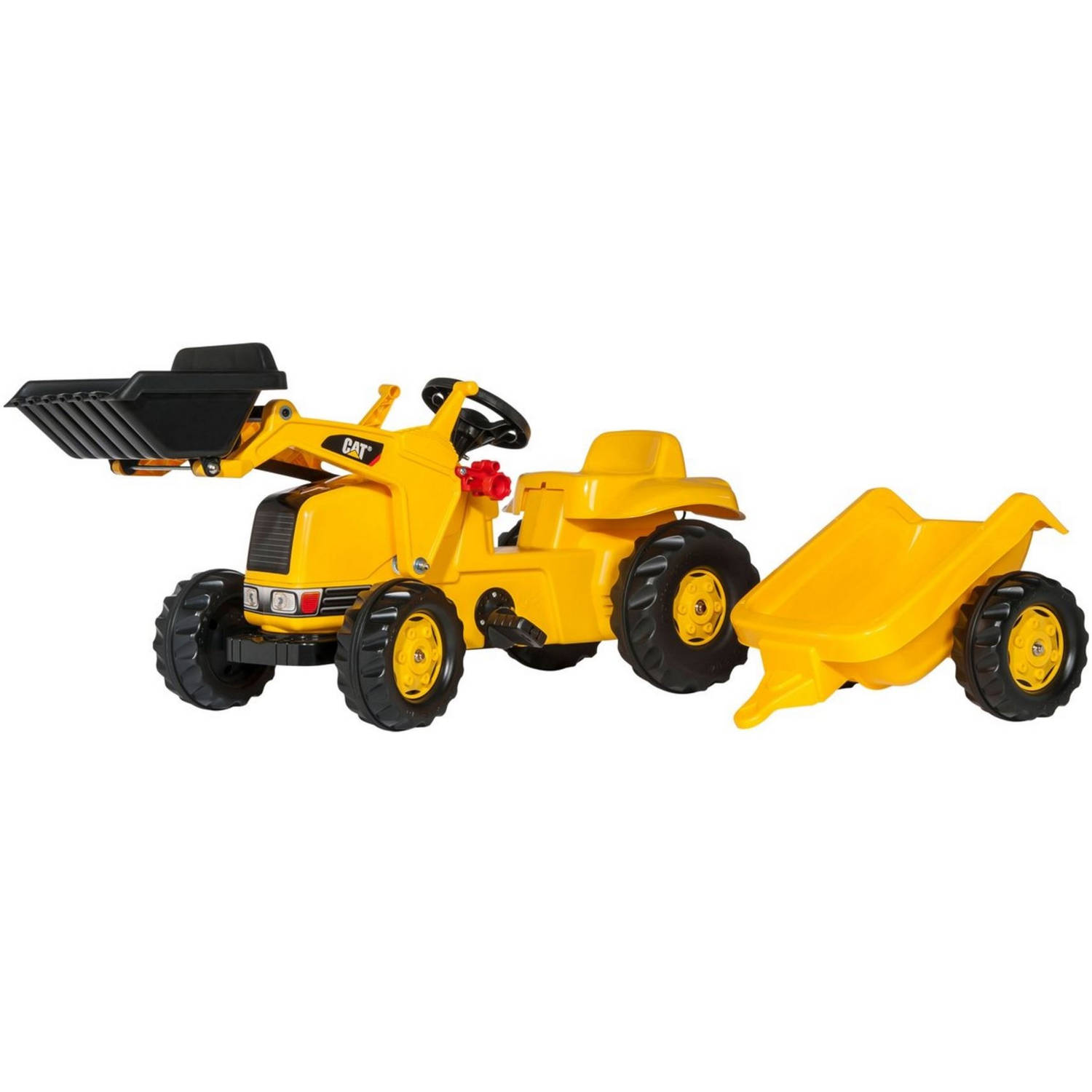 Rolly Toys Traptractor Rollykid Cat Junior - Geel