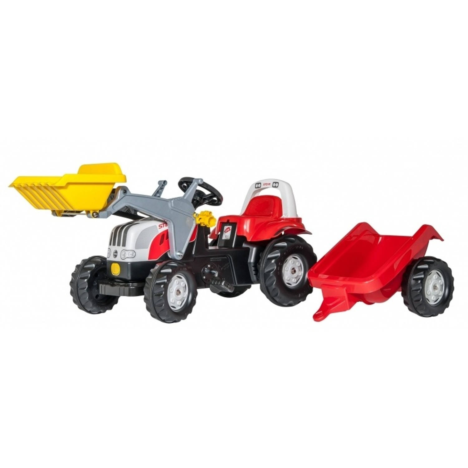 Rolly Toys Traptractor Rollykid Steyr 6165 Cvt Junior - Rood