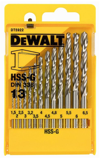 DeWalt DT5922 | Borenset | HSS-G | In kunststof box