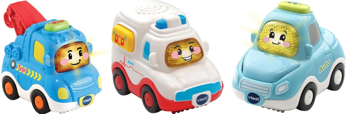 Vtech Toet Toet Auto&apos;s Trio 8 x 6 cm 3 delig