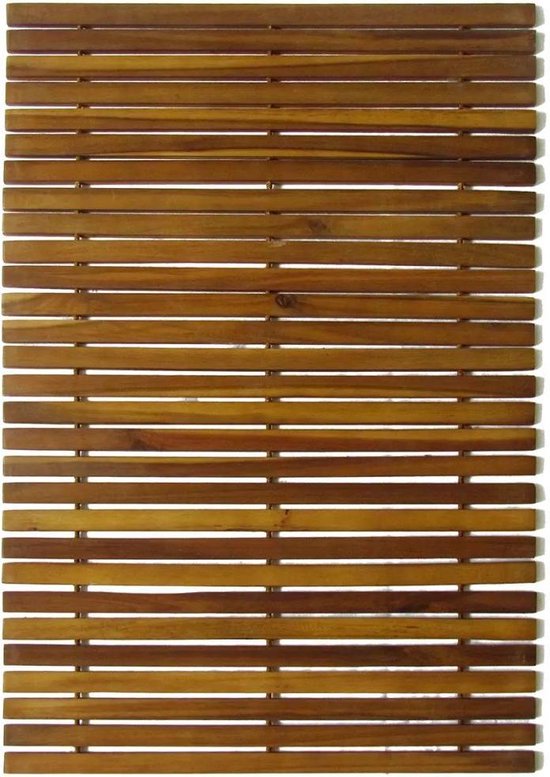 Vidaxl Badmat 80x50 Cm Acaciahout - Bruin