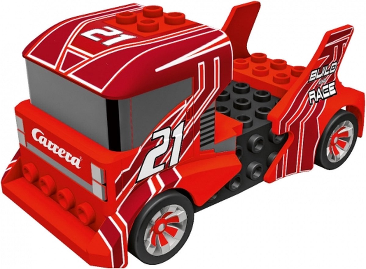 Carrera racebaanset Build &apos;n Race 6,2 meter 1:43 zwart 3 delig