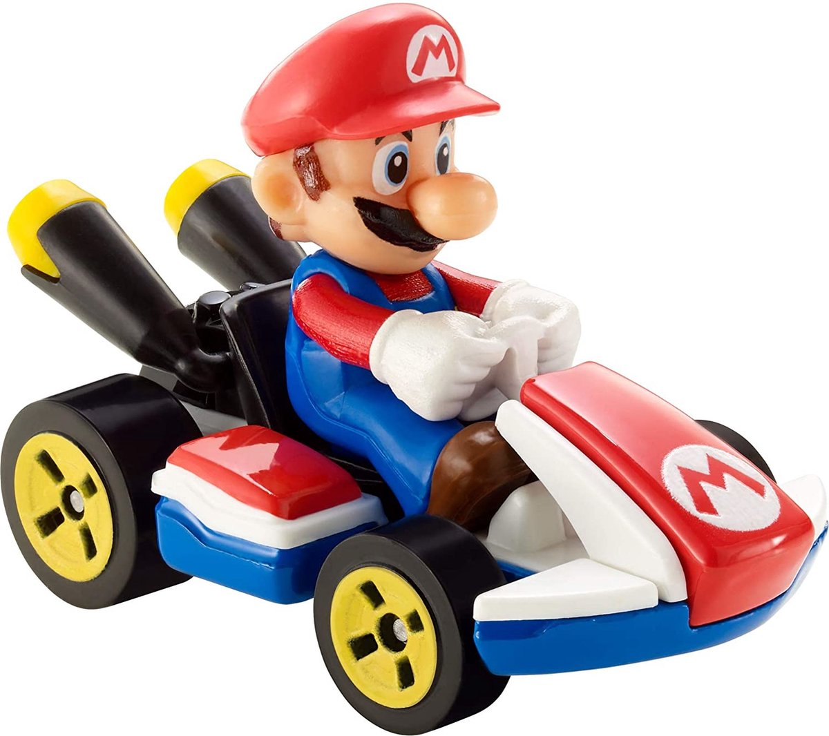 Hot Wheels raceauto Mario Kart Standard 8 cm 1:64/rood - Blauw