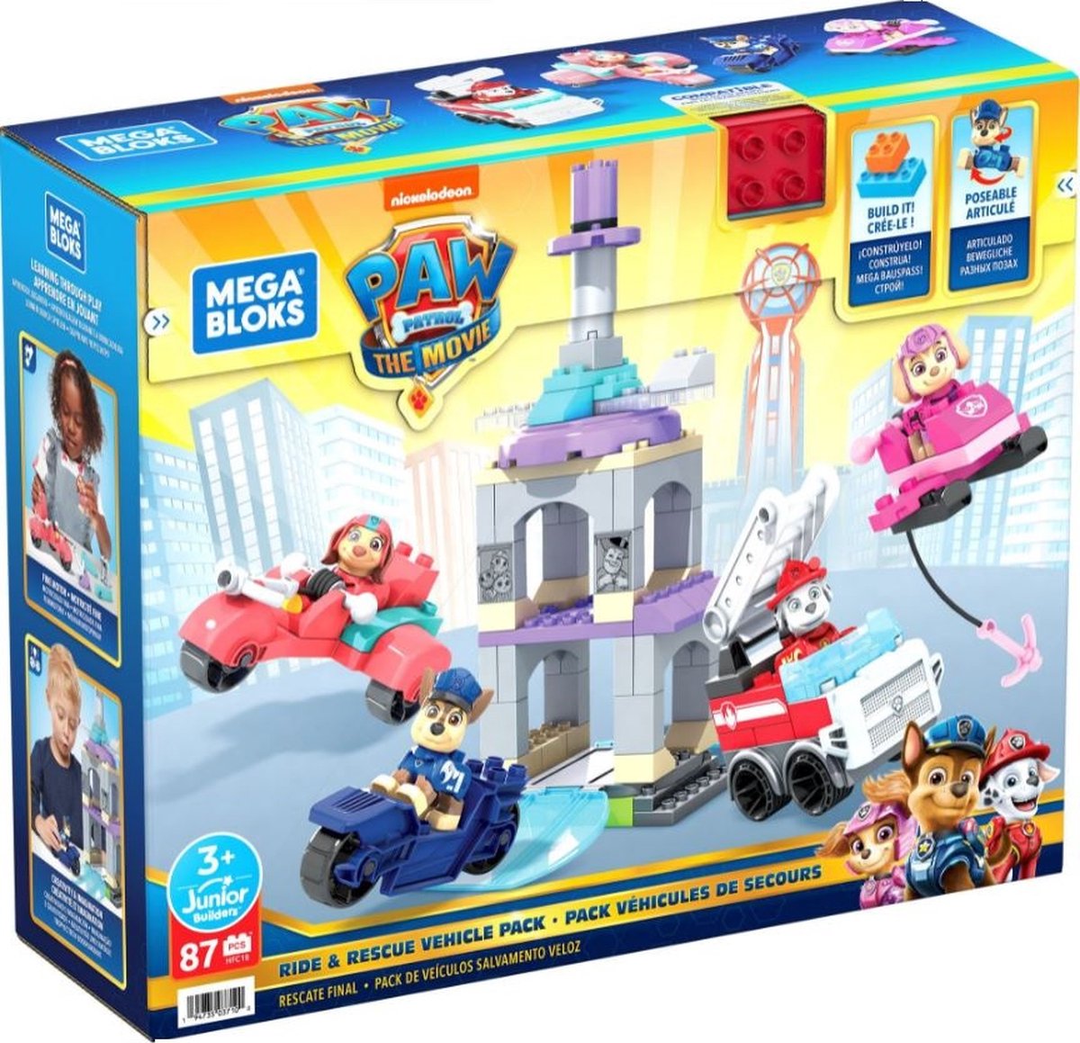 Mega Bloks constructiespeelgoed Paw Patrol junior 9 delig