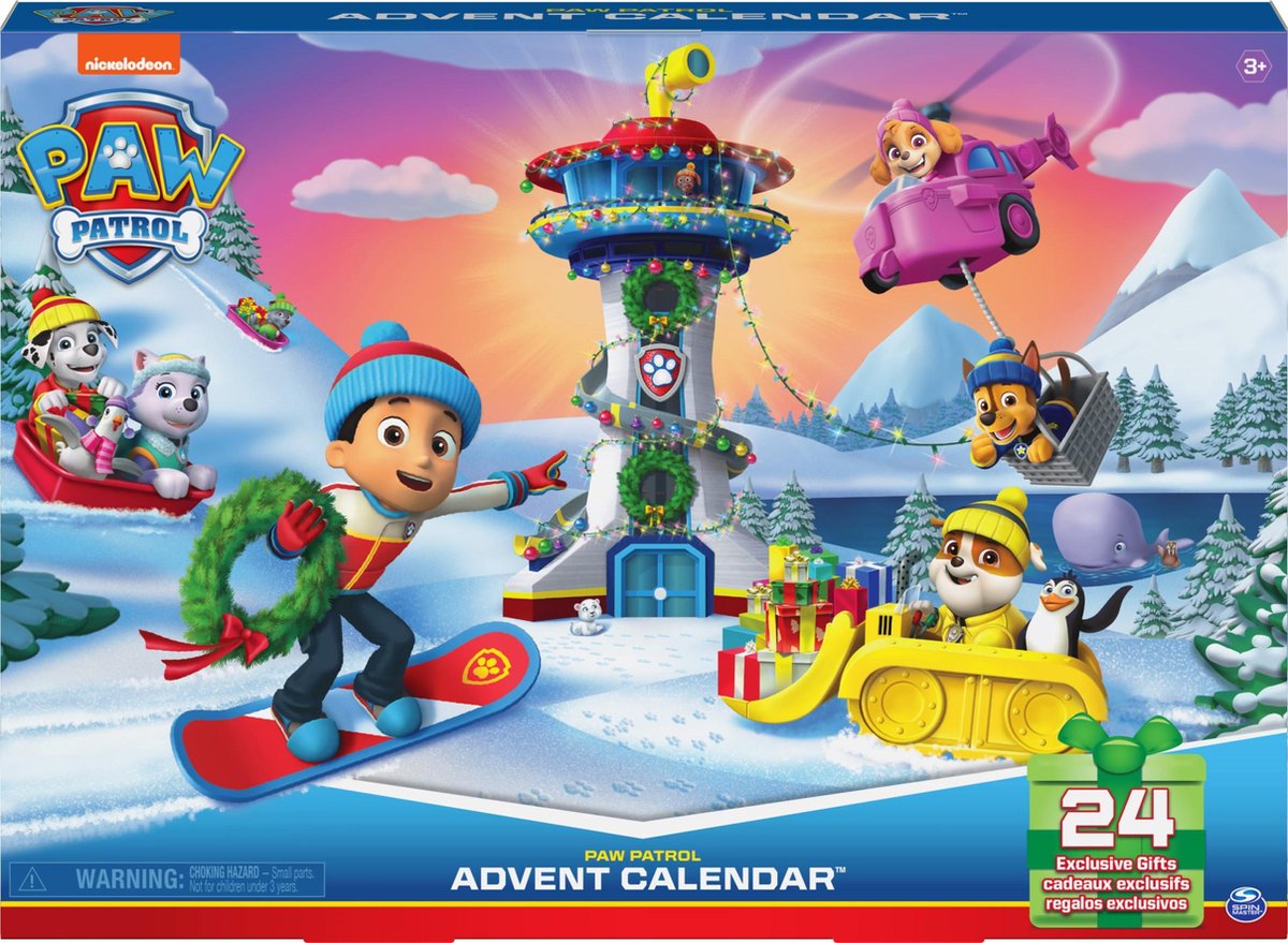 Spinmaster adventskalender Paw Patrol 30,5 x 43 cm karton