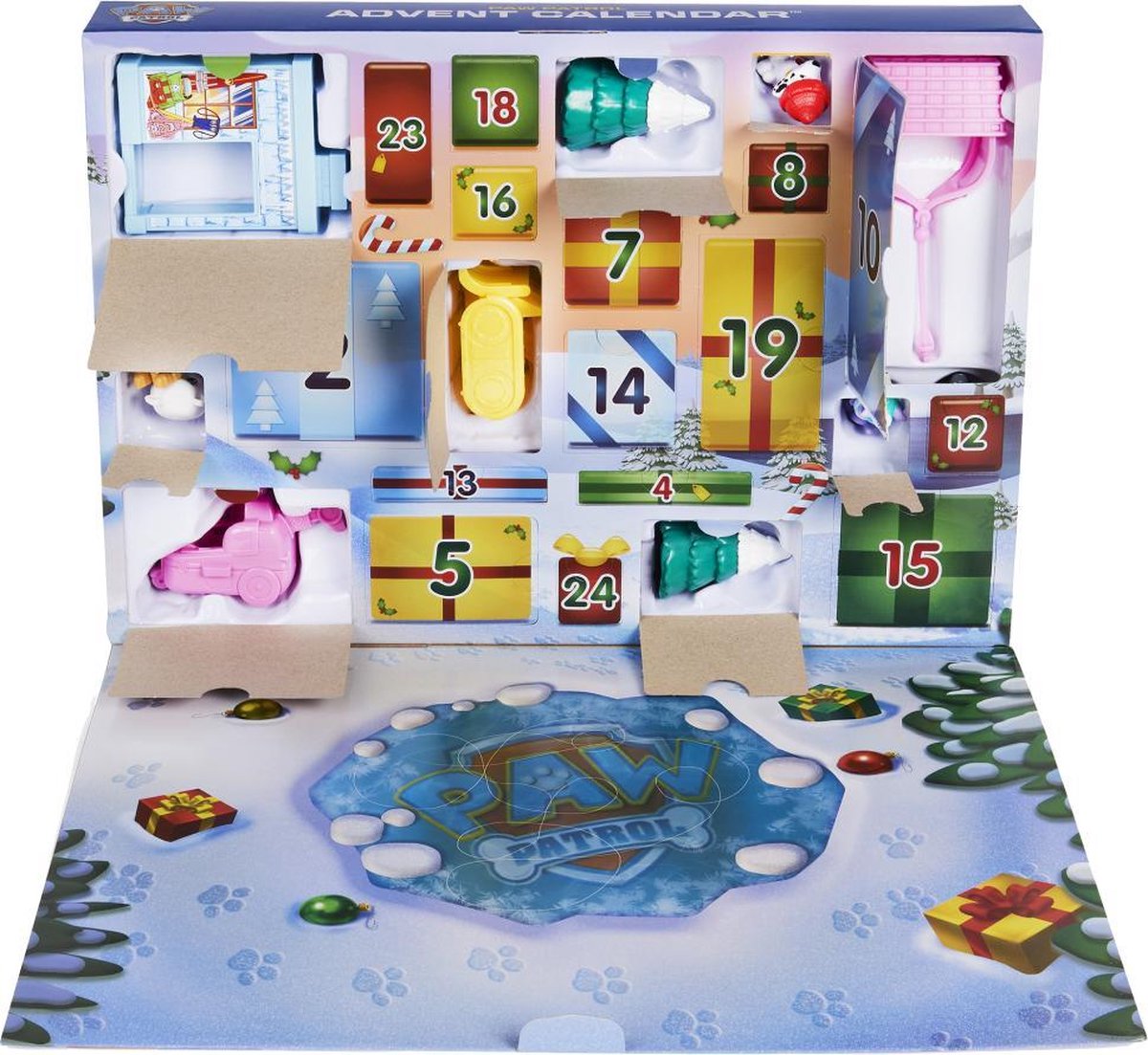 Spinmaster adventskalender Paw Patrol 30,5 x 43 cm karton