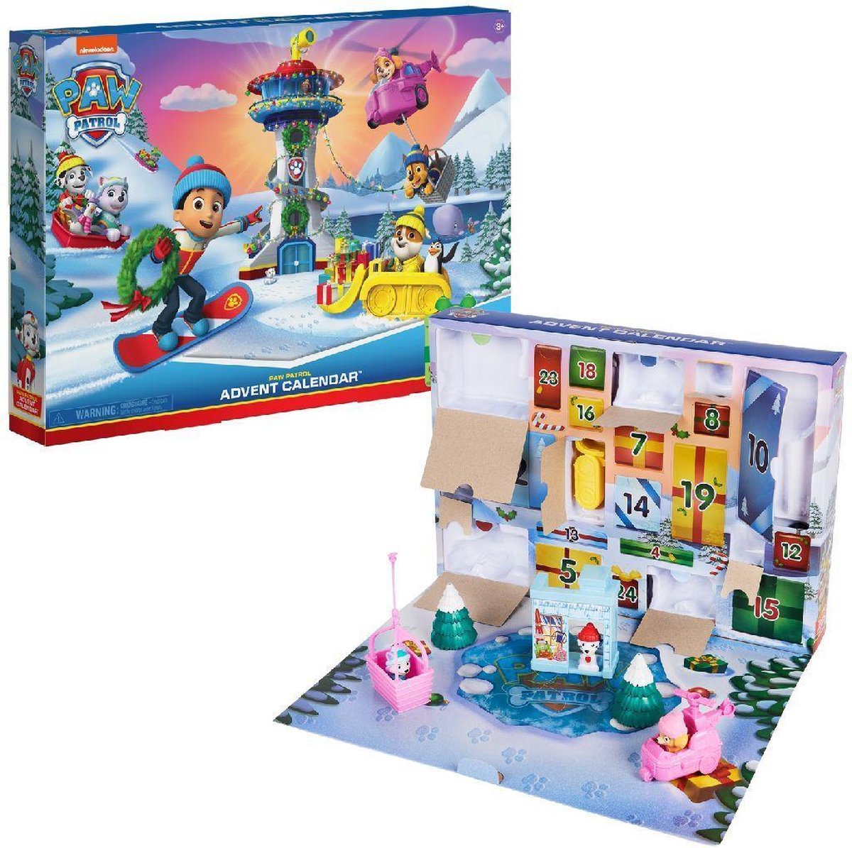 Spinmaster adventskalender Paw Patrol 30,5 x 43 cm karton