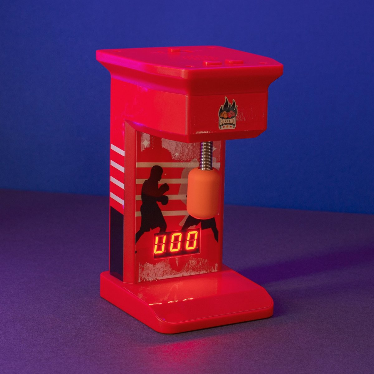 ORB retro vingerboxmachine rood/oranje ORB retro vingerboxmachine rood/oranje