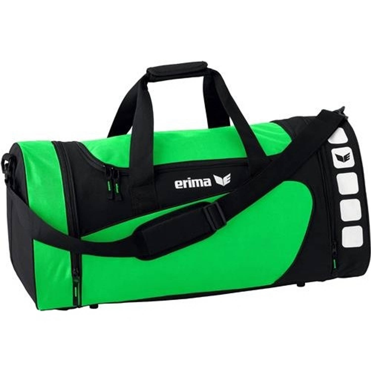 Erima Sporttas Club 5 Line Groen/ 49,5 Liter - Zwart
