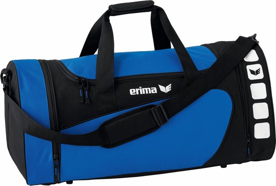 Erima Sporttas Club 5 Line Blauw/ 49,5 Liter - Zwart