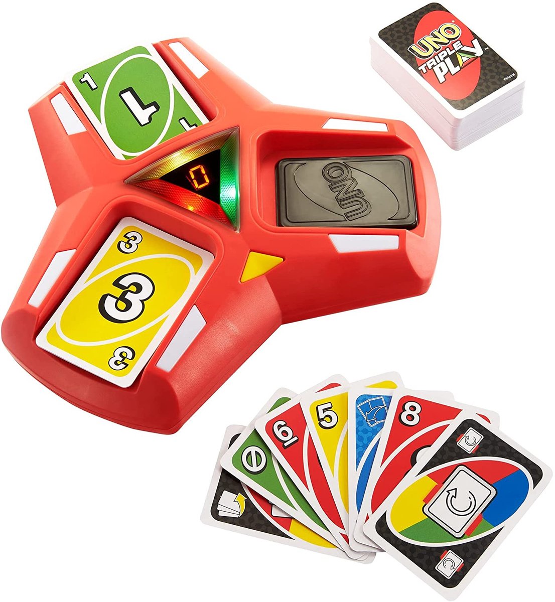 Mattel kaartspel UNO Triple Play junior