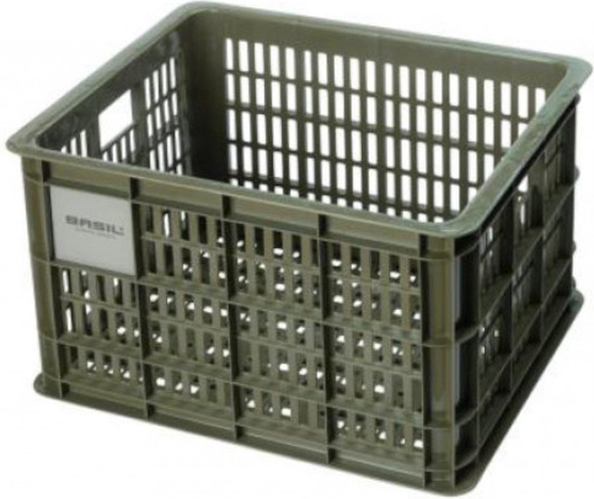 Basil fietskrat 17,5 liter 29 x 39,5 cm mos 21082 - Groen